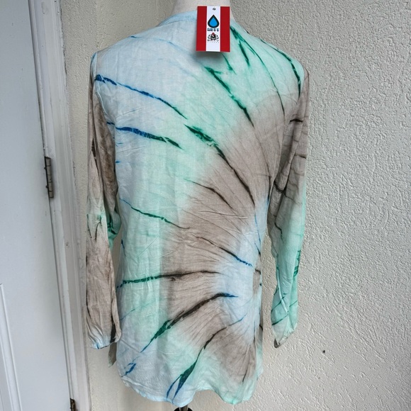 BW ATTIRE. NWOT. Lightweight long sleeve, Tie Dye T-Shirt. Size XL. Summ… - Picture 5 of 8